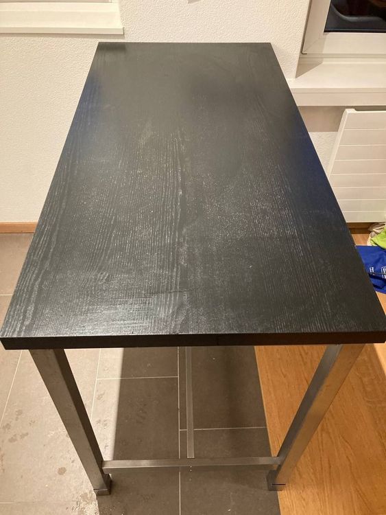 IKEA Utby Bartisch schwarz Edelstahl Kaufen auf Ricardo