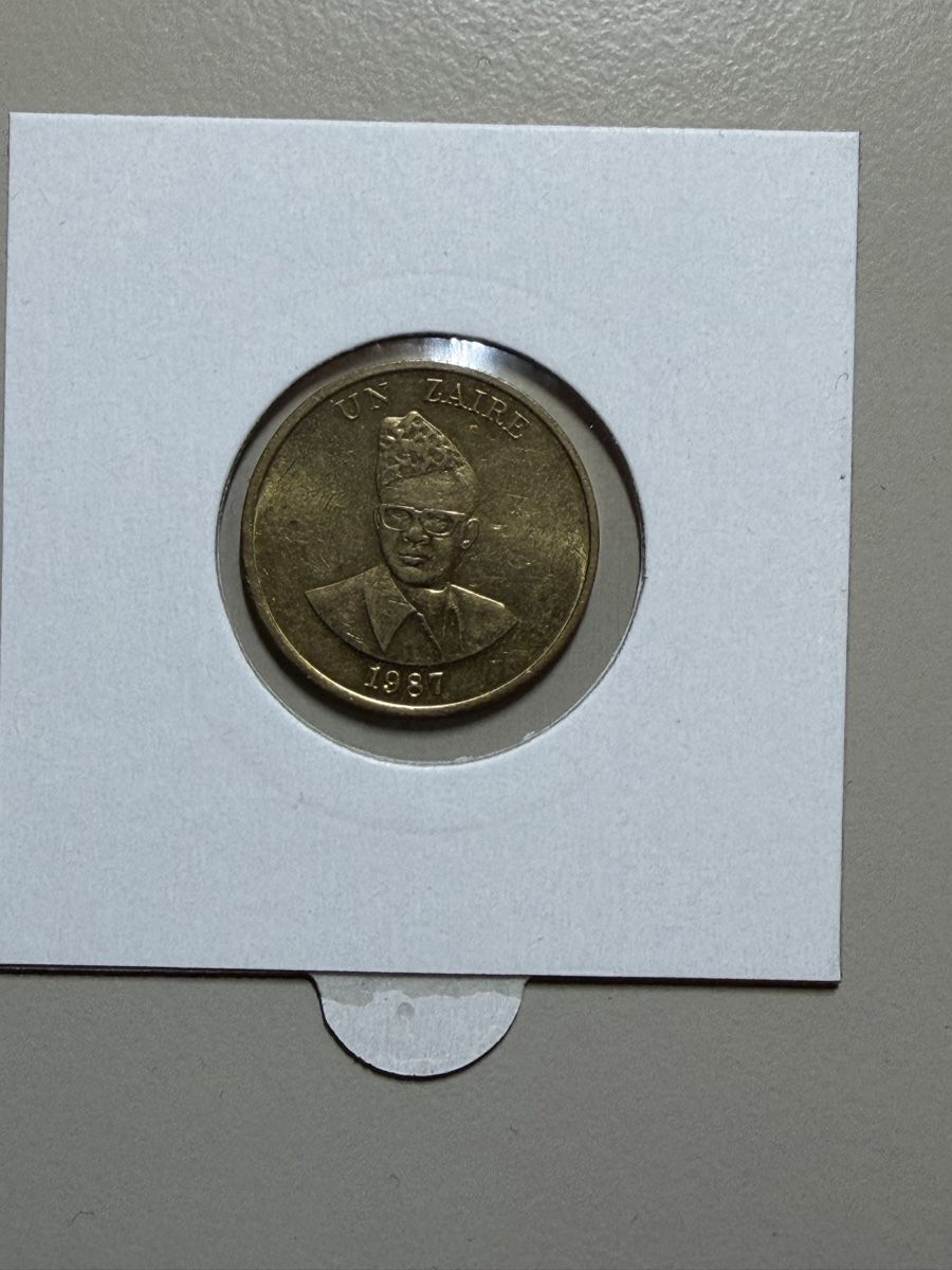 Toutes les monnaies: Zaïre - 1 zaire - 1987 – D'occasion à Payerne par Mike1682 1