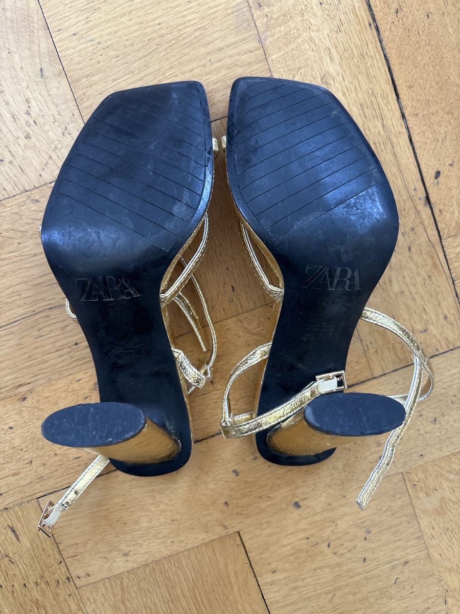 Zara Scarpe da donna: Zara Gold Heels, Size 37 – Usato da Zürich venduto da Rosa21 4