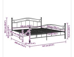 Metallbett 140 × 200 cm  Neu & originalverpackt