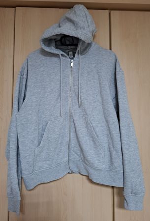 Zip Hoodie Gr. S (36), hellgrau, Kapuzenpullover