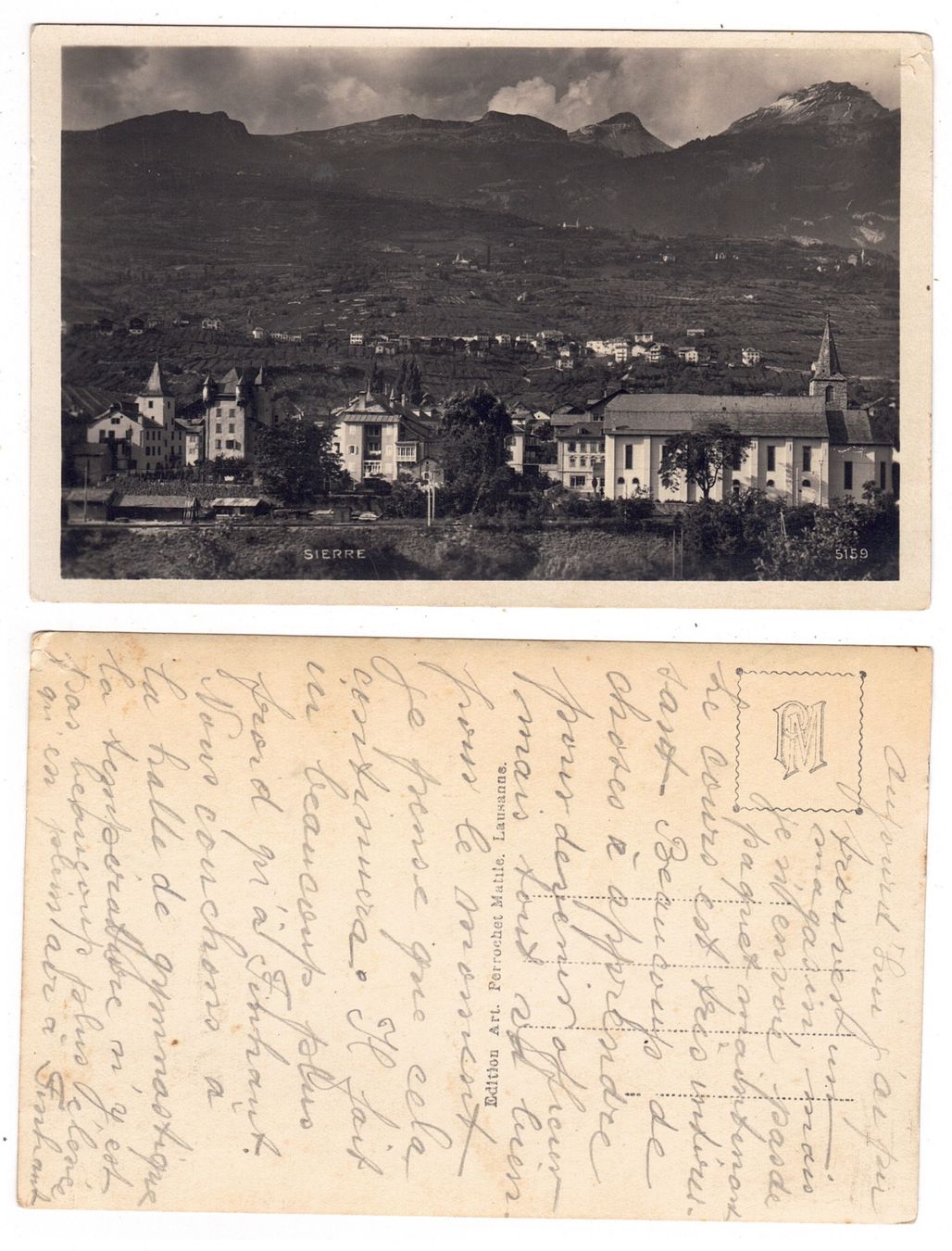Cartoline postali: Sierre – Usato da La Tour-de-Peilz venduto da amjust