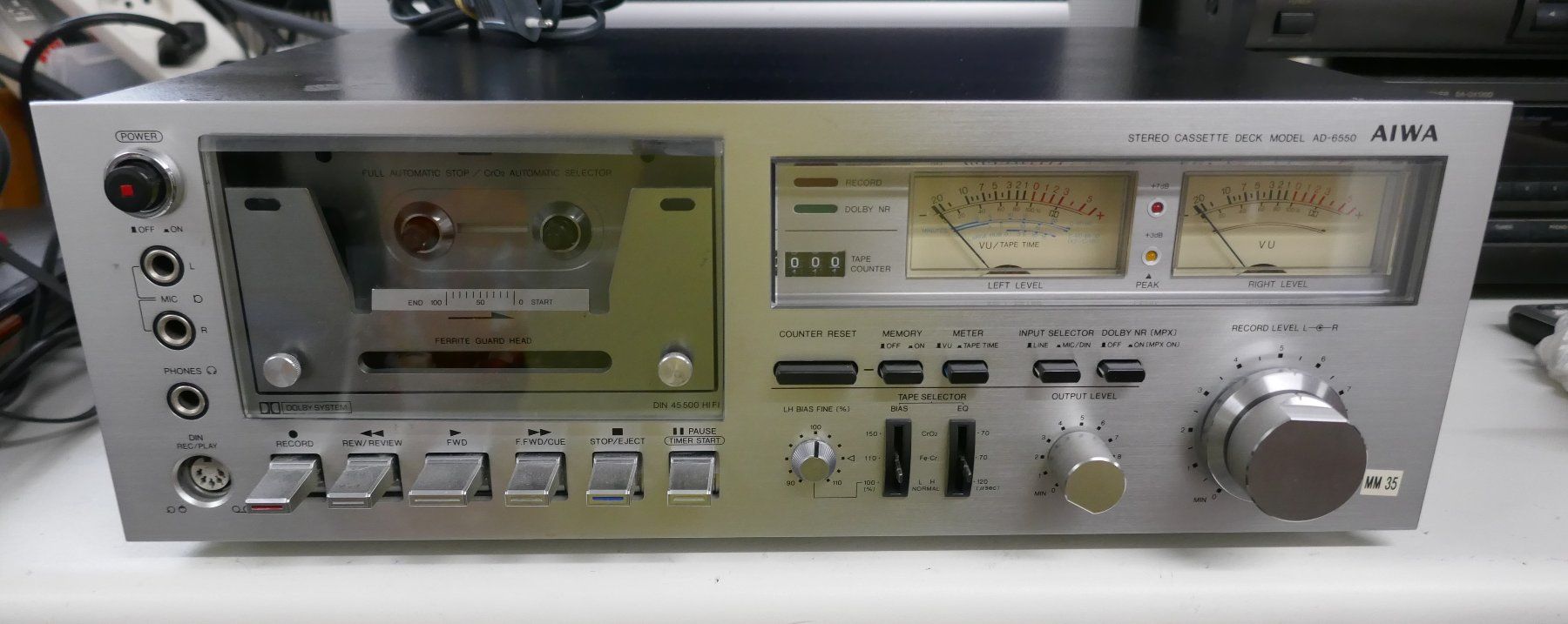 Aiwa Registratori: Aiwa Kassettendeck AD-6550 – Usato da Wenslingen venduto da FairlightCMI