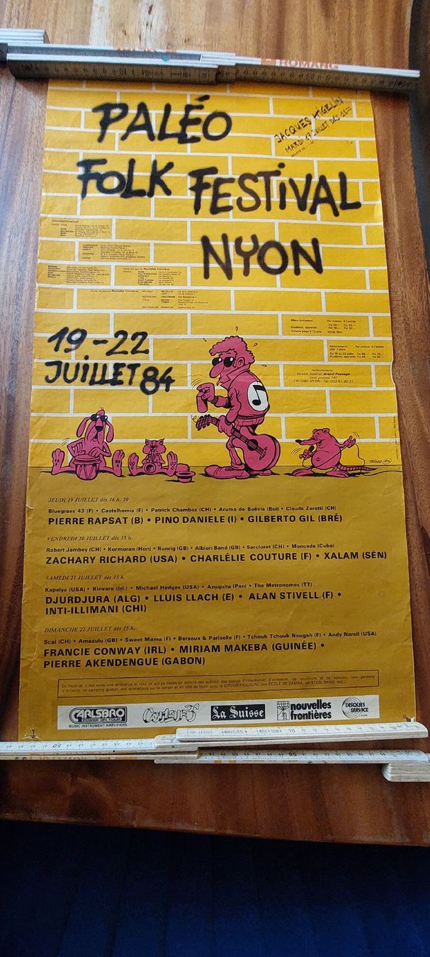 Poster & Bilder: affiche paleo festival 1984 – Gebraucht aus Muraz (Collombey) von Celine-v81