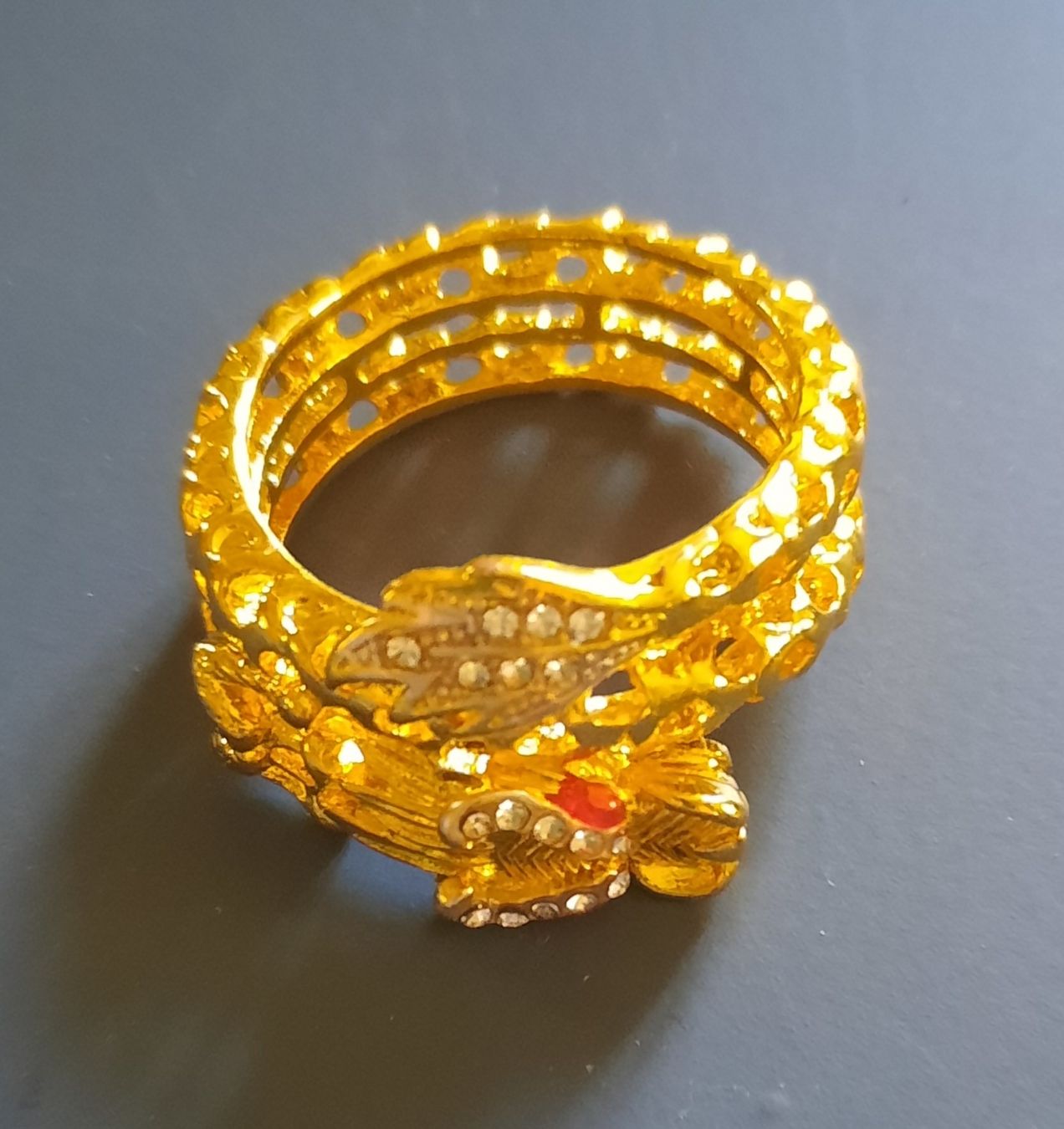 Ringe: Fingerring Drache goldfarben – Neu (gemäss Beschreibung) aus Uster von sista-esta