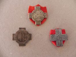 Medaille 3 Sport Abzeichen Brosche Engstringen ZH 1929 -1958