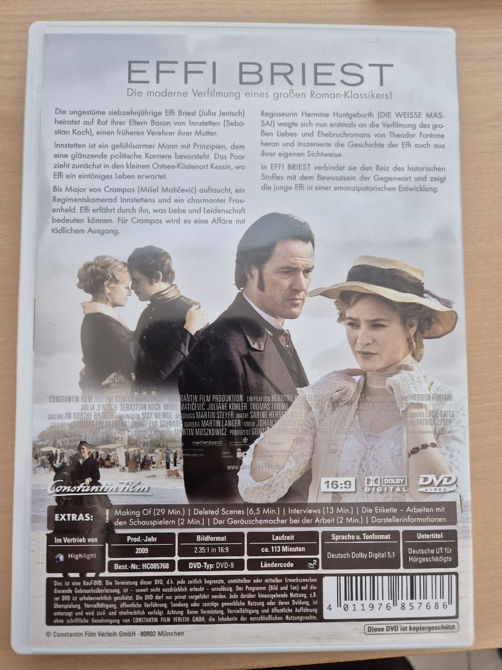 Tutti i DVDs: Efri Briest DVD - Drama – Nuovo (secondo la descrizione) da Unterägeri venduto da Idecurtins 1