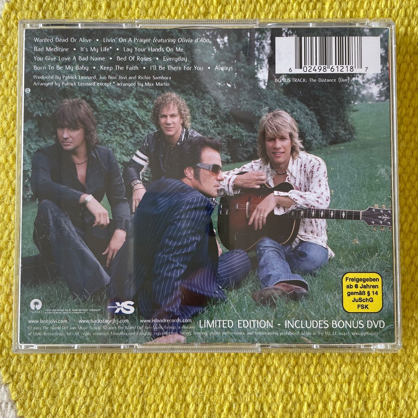 CDs: BON JOVI-CD+DVD GREATEST HITS – Gebraucht aus Rorschacherberg von CD-Roli 1