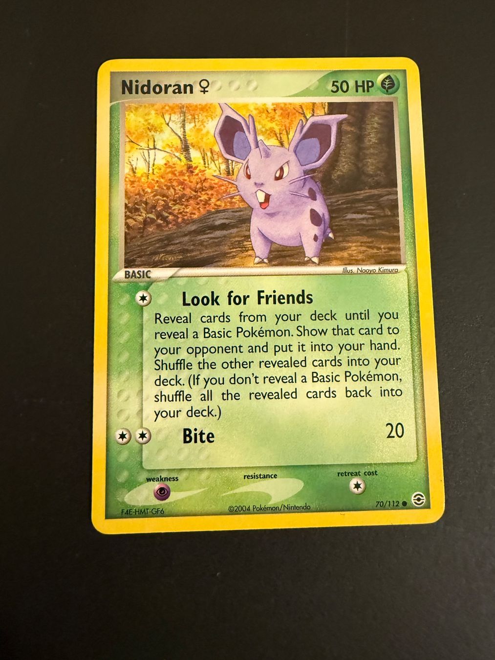 Pokémon Carte collezionabili: Nidoran 70/112 Common EX: Fire Red & Leaf Green – Usato da Zürich venduto da pokemon_cards