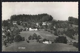 AK Hirzel, Ortsansicht, 1947