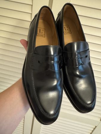 Loake 356 Mens Black Leather Loafers 👞 (43)
