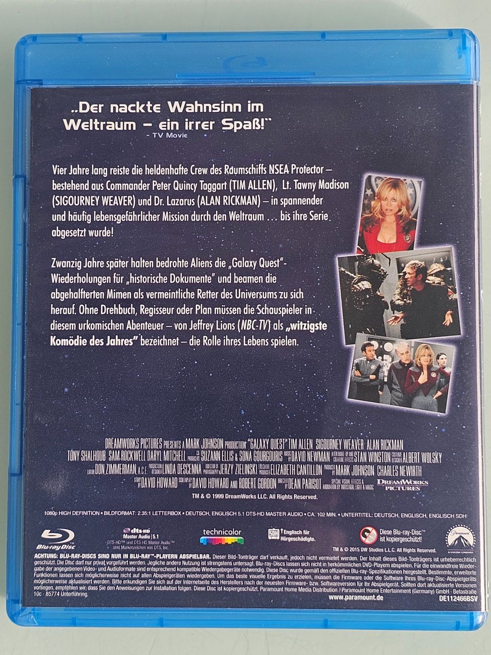 Tutti i DVDs: Blu-ray Galaxy Quest mit Tim Allen – Usato da Würenlos venduto da Keks 1