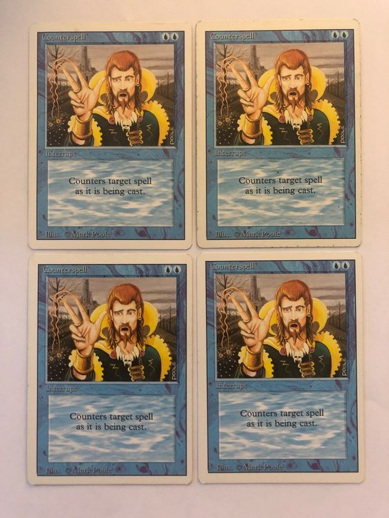 Magic the Gathering 4x Counterspell REVISED Kaufen auf Ricardo