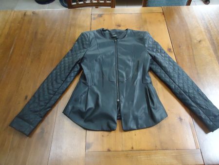 Veste en simili cuir pour femme - S - Zebra