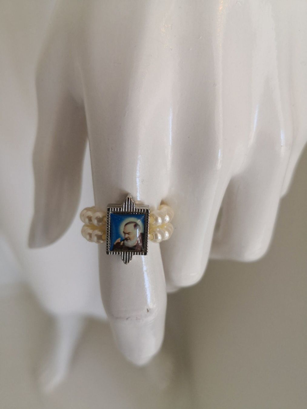 Bagues: 🤩PADRE PIO PERLEN FINGERRING NEU – Neuf (Voir description) à Olten par Naja-Twins-Twins