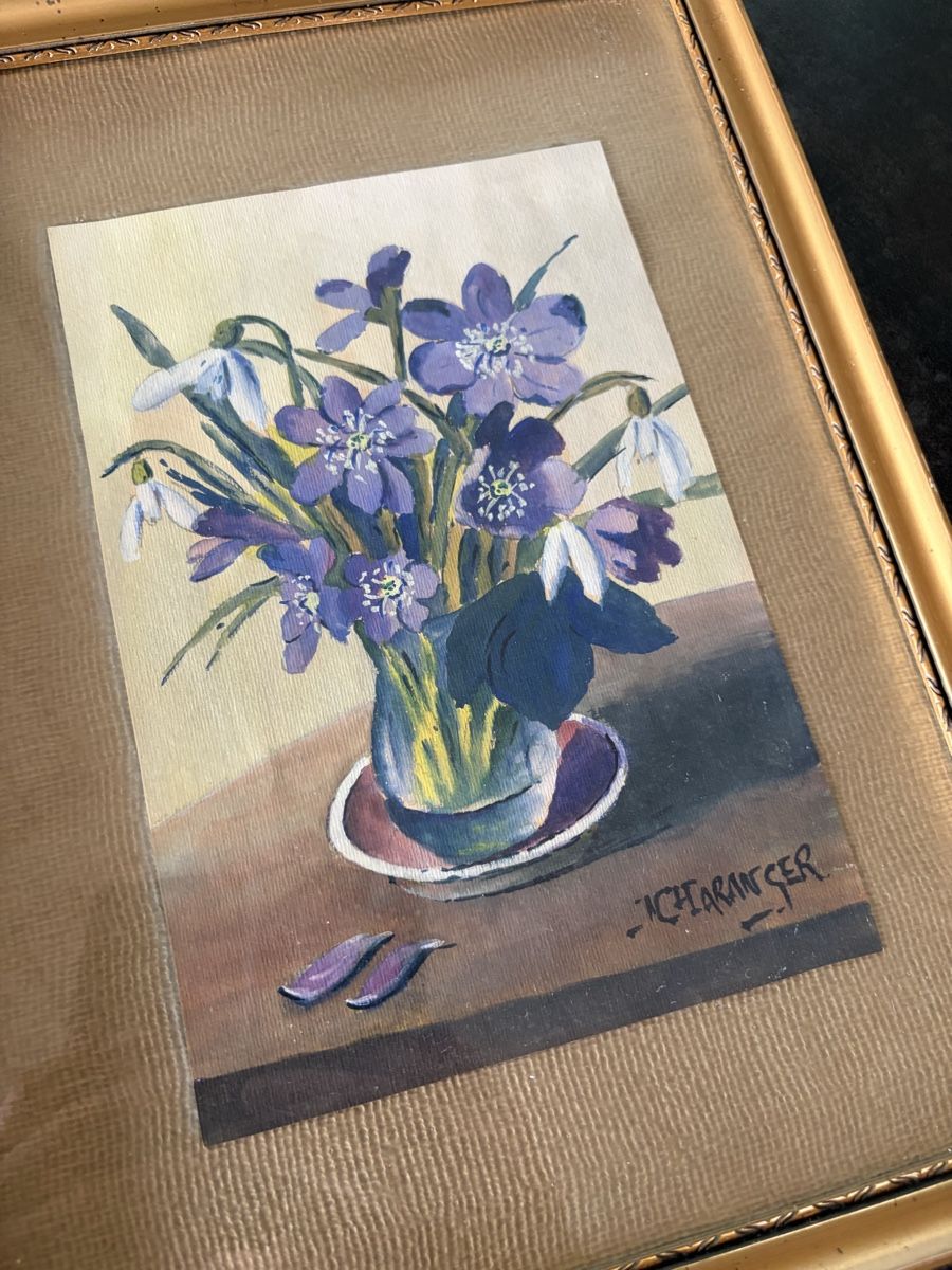 Dipinti: Aquarelle Nature Morte Signée – Usato da Vallamand venduto da Bricbracbroc82 2