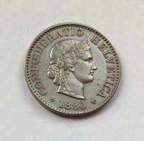 1880 5 Rappen -unz