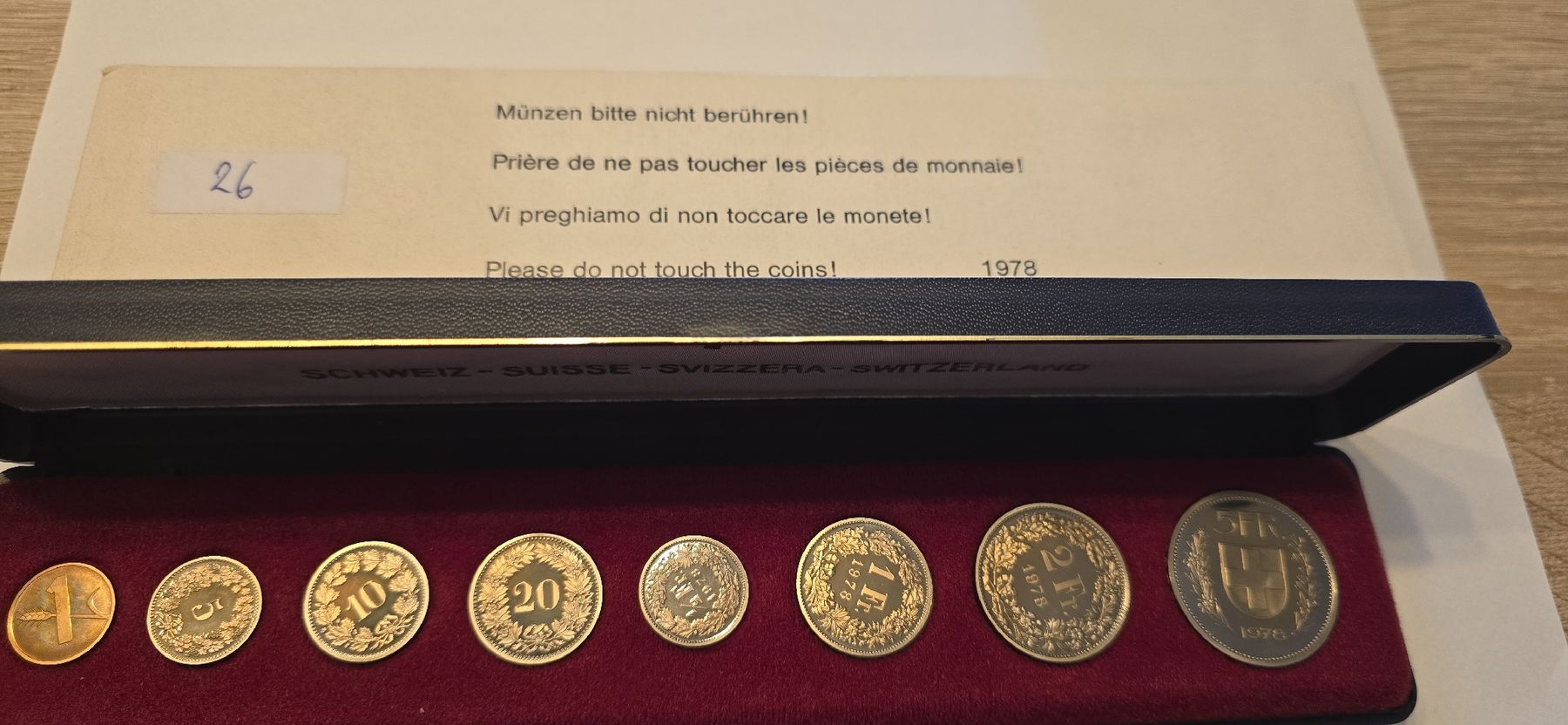 Toutes les monnaies: pieces flanc bruni 1978 – Neuf avec emballage d'origine à Fribourg par yan_z5fr