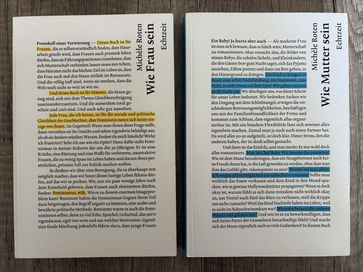 Libri: Wie Frau sein + Wie Mutter sein – Nuovo (secondo la descrizione) da Schaffhausen venduto da Reporter