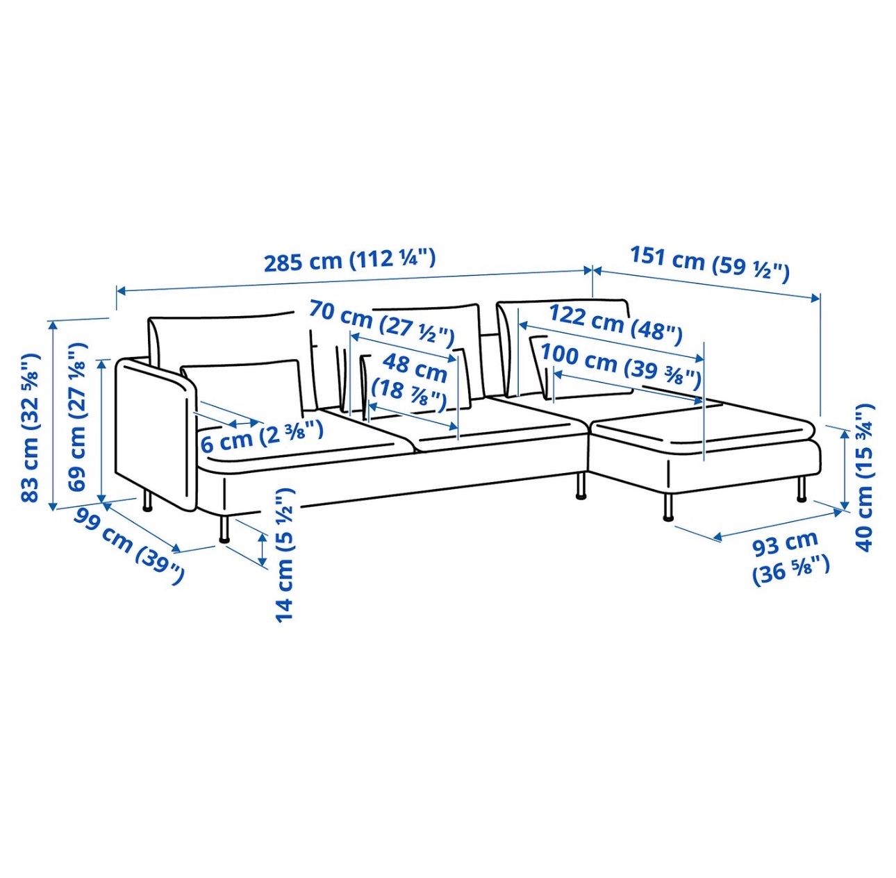 Ikea Sofas: Söderhamn Ecksofa Hellgrau, sehr gut, Lieferung möglich – Gebraucht aus Reinach BL von alp_vpn5 2