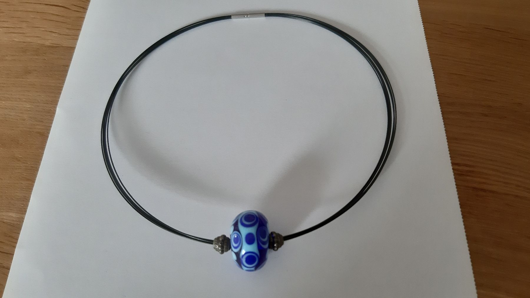 Catenine: Blaue Murano Glas Kette - Einzigartiger Blickfang!  – Usato da St. Gallen venduto da Leika2000