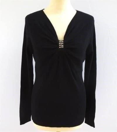 Pullover & Sweatshirts: Passport - Neuer Strickpullover - schwarz - Grösse 40 – Neu (gemäss Beschreibung) aus Zofingen von Justizia_01