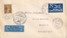 Erstflug OELAG Zürich - ... - Wien 1928