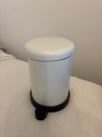 Kleiner Tretmülleimer weiss Durchmesser 20cm guter Zustand