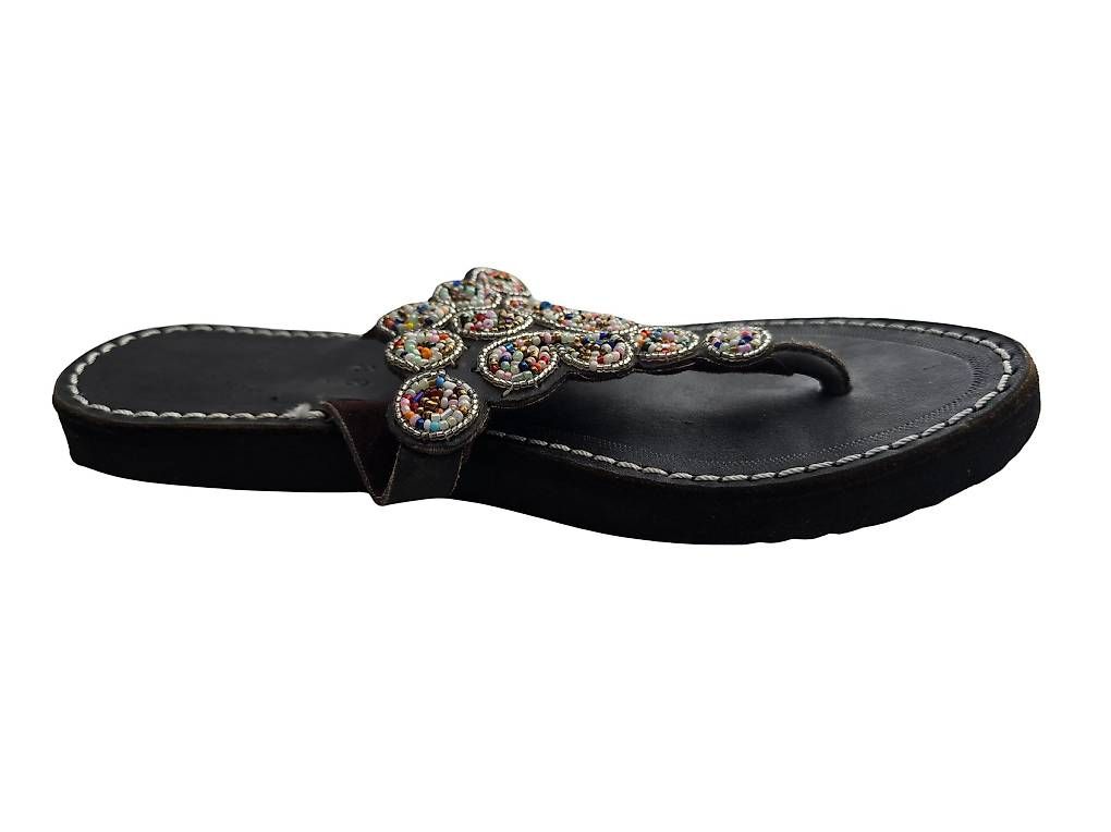 Chaussures femmes: Handgemachte Leder-Sandalen - Silber-Multicolor 36 🔥 50% – Neuf avec emballage d'origine à Brione s. Minusio par Littleninja 2