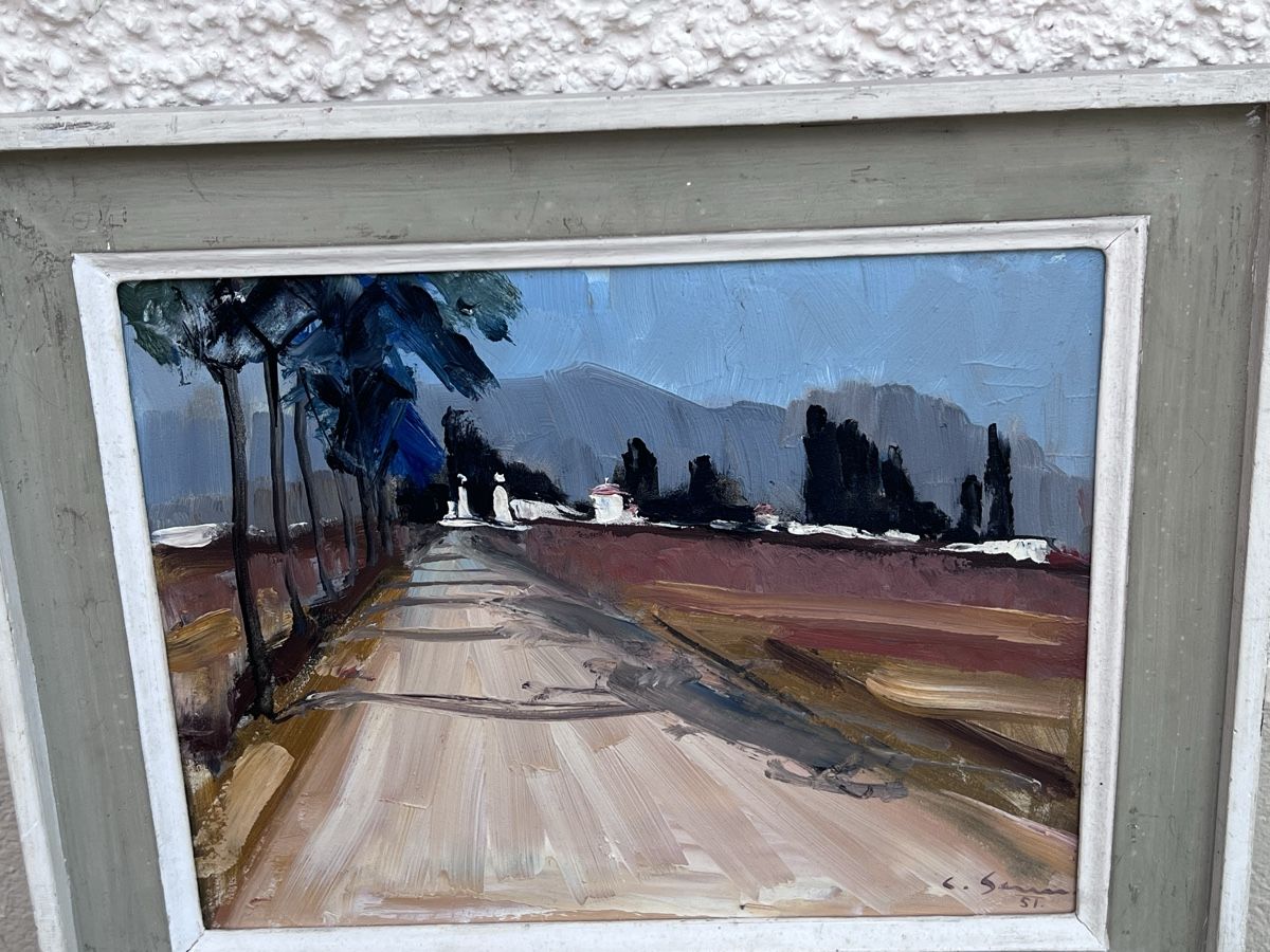 Dipinti: Gemälde Landschaft , Conrad Senn ( 419) – Usato da Glattfelden venduto da maa_qcj8 1