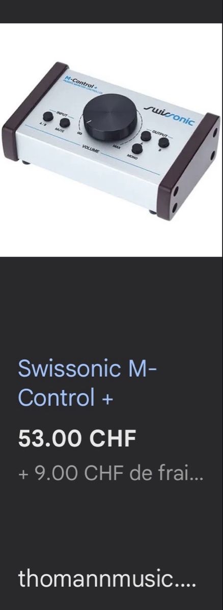 Console di mixaggio: Swissonic M-Control + passive audio monitor controller – Nuovo e nell'imballaggio originale da Russin venduto da applenic 6