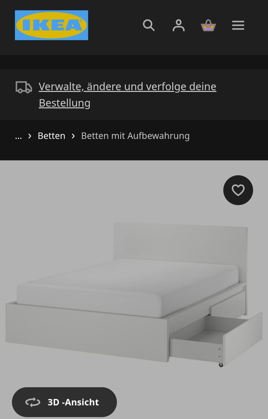 Ikea Letti: MALM Bettgestell 180x200cm – Usato da Dietikon venduto da nat_6p98 1