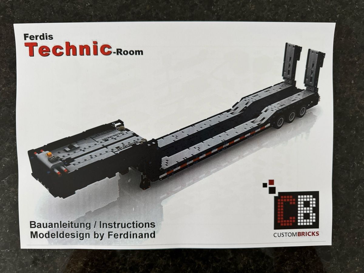 Lego Kit di costruzioni: Lego Technic Tieflader MOC Anleitung CustomBricks CB – Nuovo (secondo la descrizione) da Reichenburg venduto da Noele123