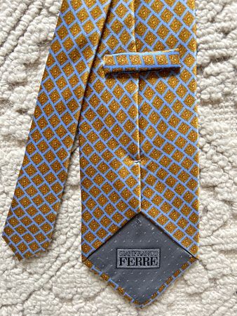 Cravate soie vintage Gianfranco FERRÉ 