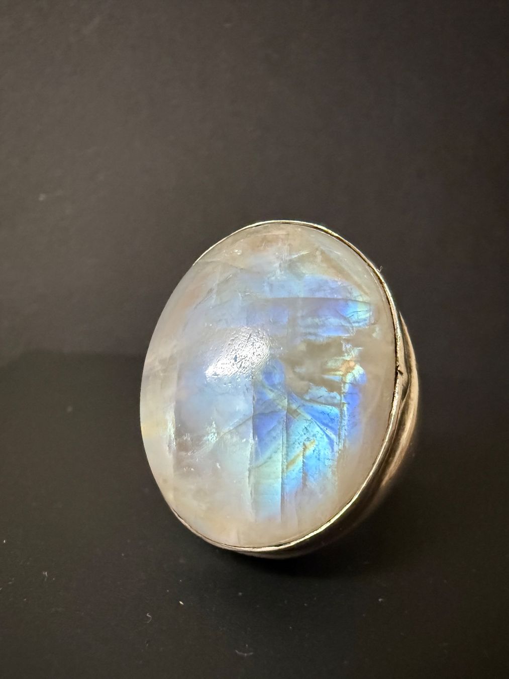 Anelli: Massiver Silber Ring mit Mondstein 925 – Usato da Spiegel b. Bern venduto da Rogger72 1