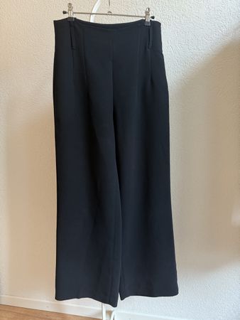 Pantalon vintage noir large, t.36/38