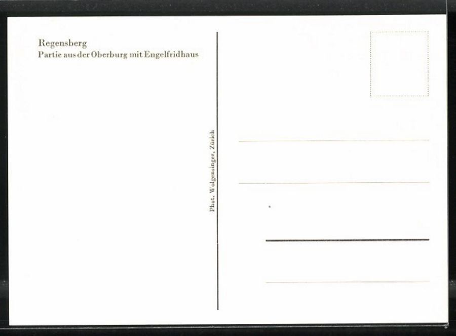 Cartoline postali: Regensberg, Oberburg mit Engelfridhaus – Usato da Frauenfeld venduto da POML 1