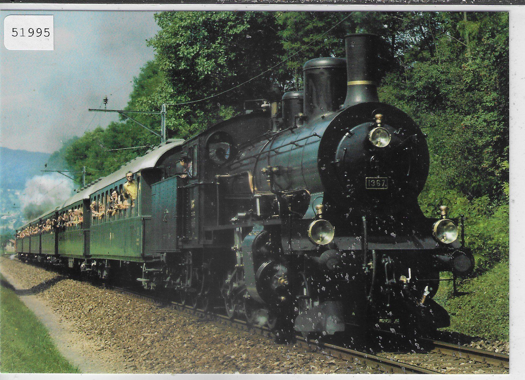Ansichtskarten: SBB B 3/4 1367 mit Zug – Gebraucht aus Ettingen von Kartenplanet