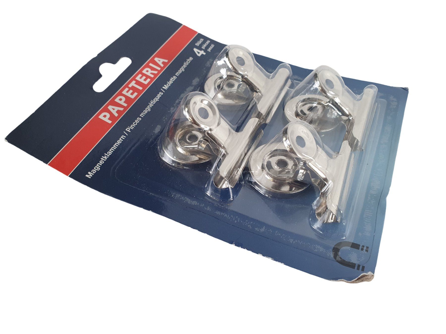 Magnets: PAPETERIA Magnetklammern, 4-er Set – Neuf (Voir description) à Wangen b. Olten par Restwert_Wangen 1