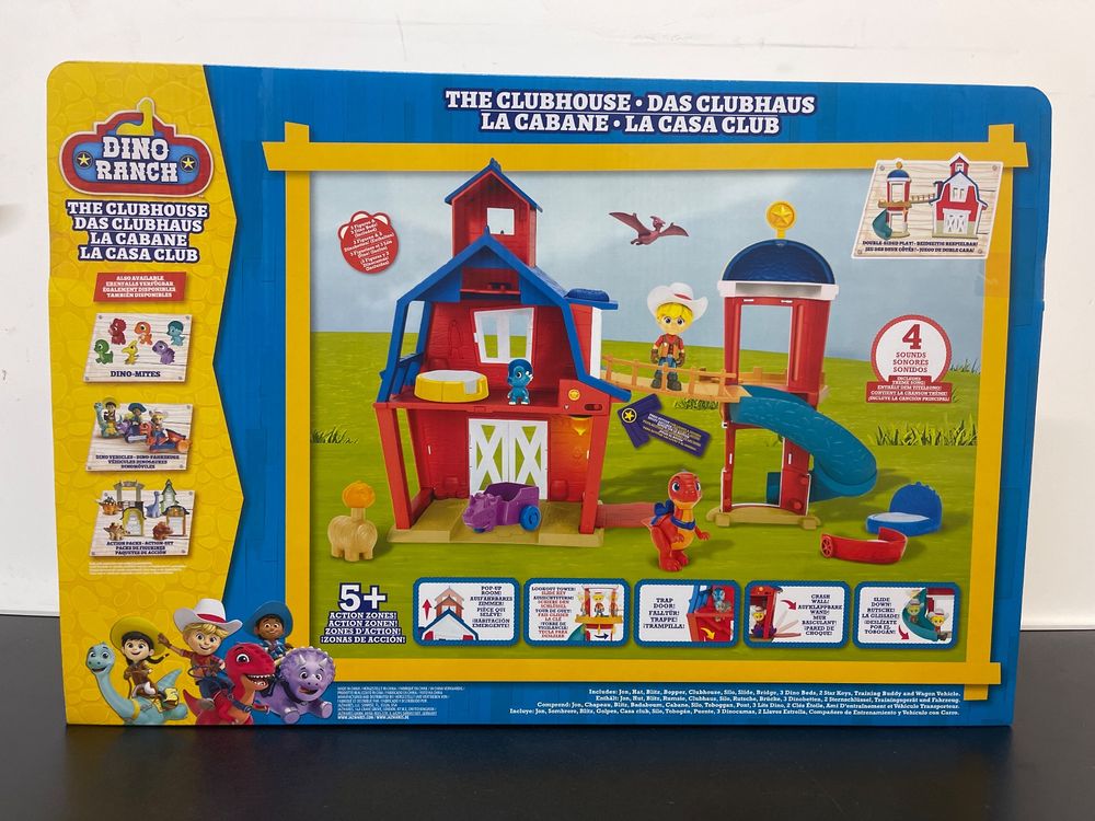 Neu Dino Ranch Spielset Scheune mit Figuren (1x) 3
