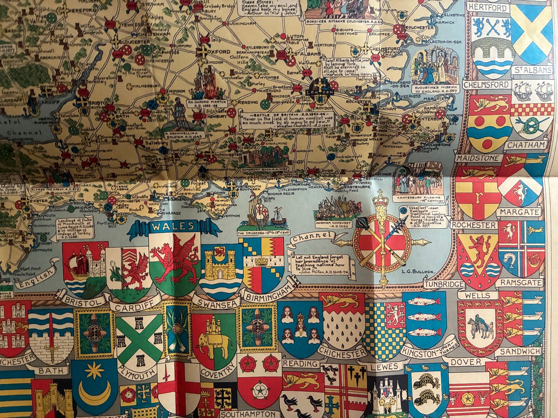 Cartine & Atlanti: Carte ancienne de l’Angleterre – Usato da Paudex venduto da micinque 3