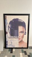 Vintage Poster: Frau mit Kopfhörer, Kunst für dein Zuhause