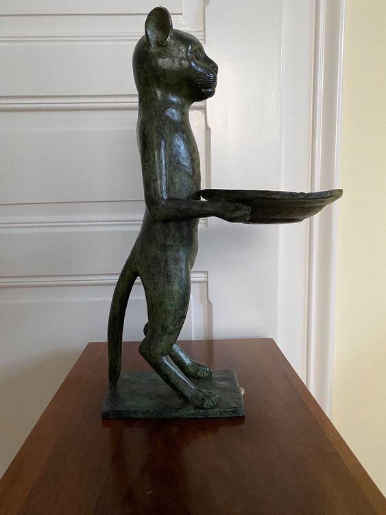 Bronze Skulptur CAT BUTLER Kaufen auf Ricardo