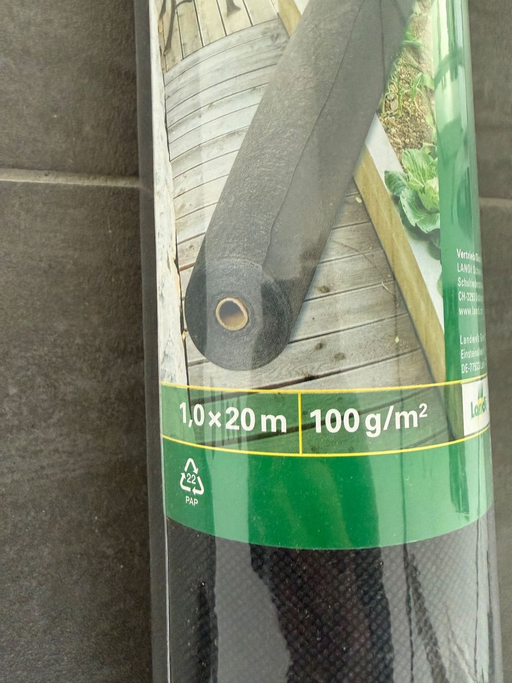 Fogli trasparenti: 1x Rolle Unkrautvlies, Neu – Nuovo e nell'imballaggio originale da Wolfwil venduto da Levjus06 2