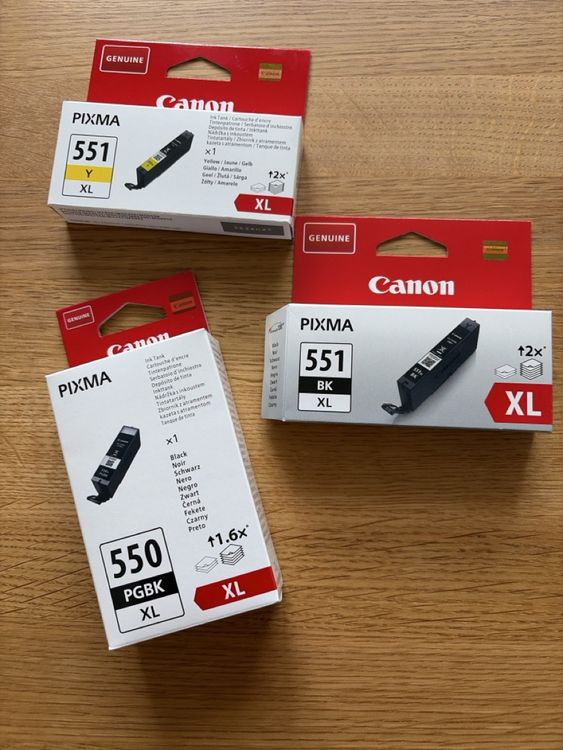 Canon 550 551 Xl Fr Welche Drucker