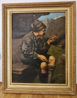 ein grosses antik Ölgemälde signiert H. Müller ORIGINAL