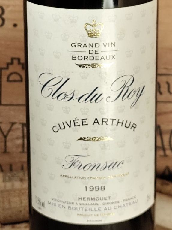 Wein: 1998 Clos du Roy Cuvée Arthur – Neu und originalverpackt aus Büsserach von Vintage-vins