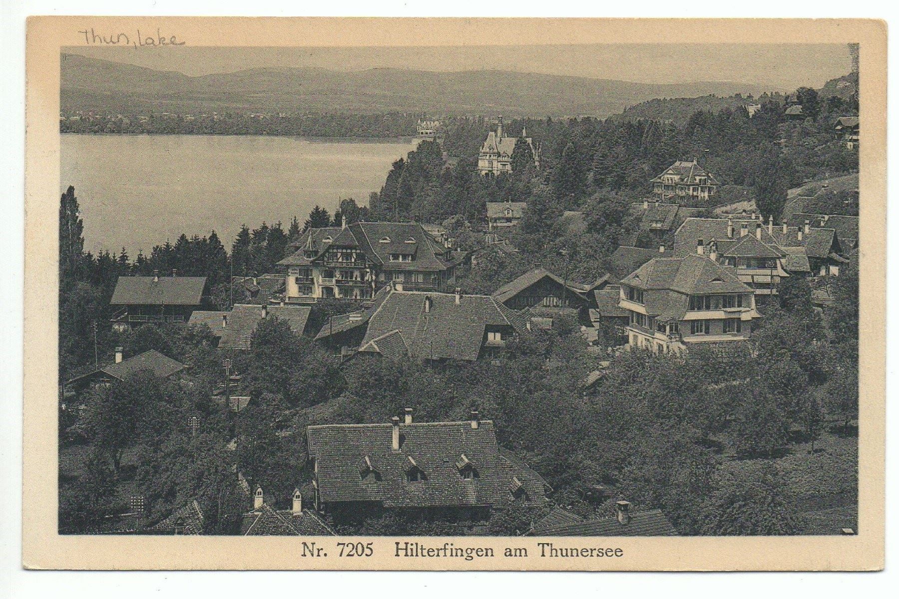 Cartoline postali: HILTERFINGEN am Thunersee Nr. 7205 – Nuovo (secondo la descrizione) da Jona venduto da philajona