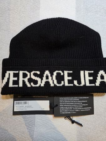 Versace Jeans Couture Big Beanie Mütze NEU & ORGINAL
