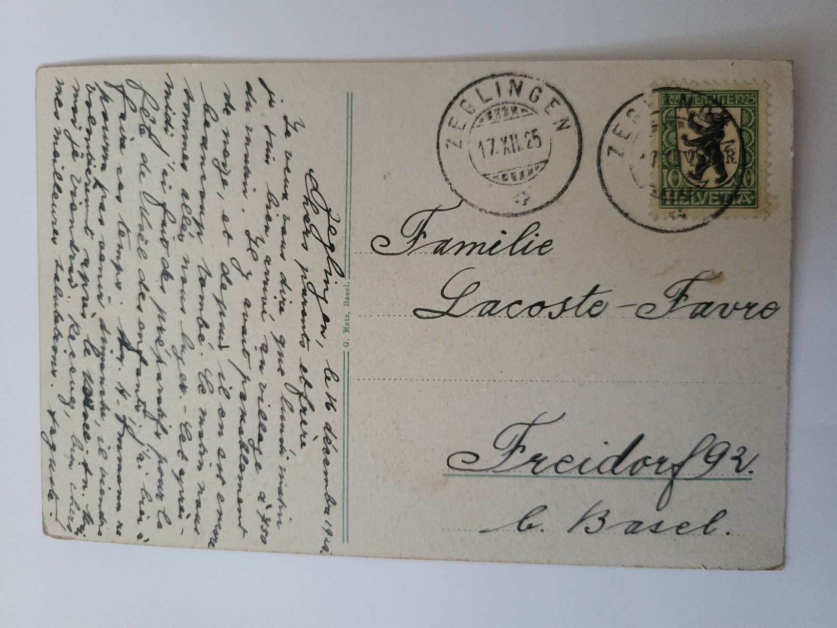 Cartoline postali: Ansichtskarte Zeglingen mit Wisenberg R4 – Usato da nunningen venduto da mic_88k2 1